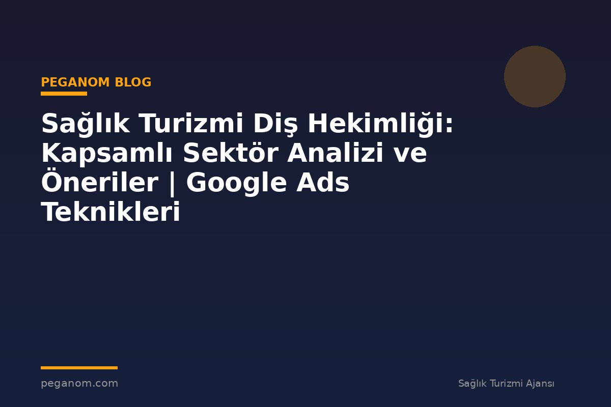 Sağlık Turizmi Diş Hekimliği: Kapsamlı Sektör Analizi ve Öneriler | Google Ads Teknikleri