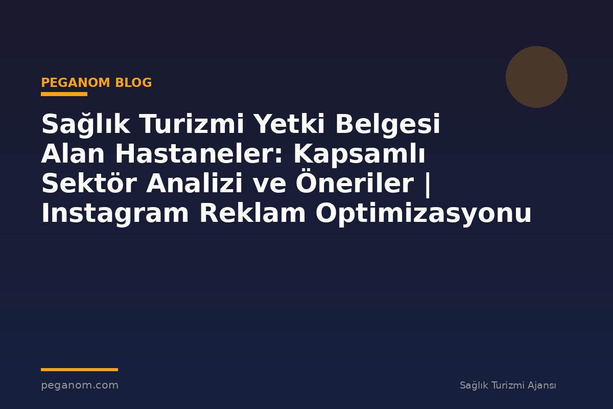 Sağlık Turizmi Yetki Belgesi Alan Hastaneler: Kapsamlı Sektör Analizi ve Öneriler | Instagram Reklam Optimizasyonu