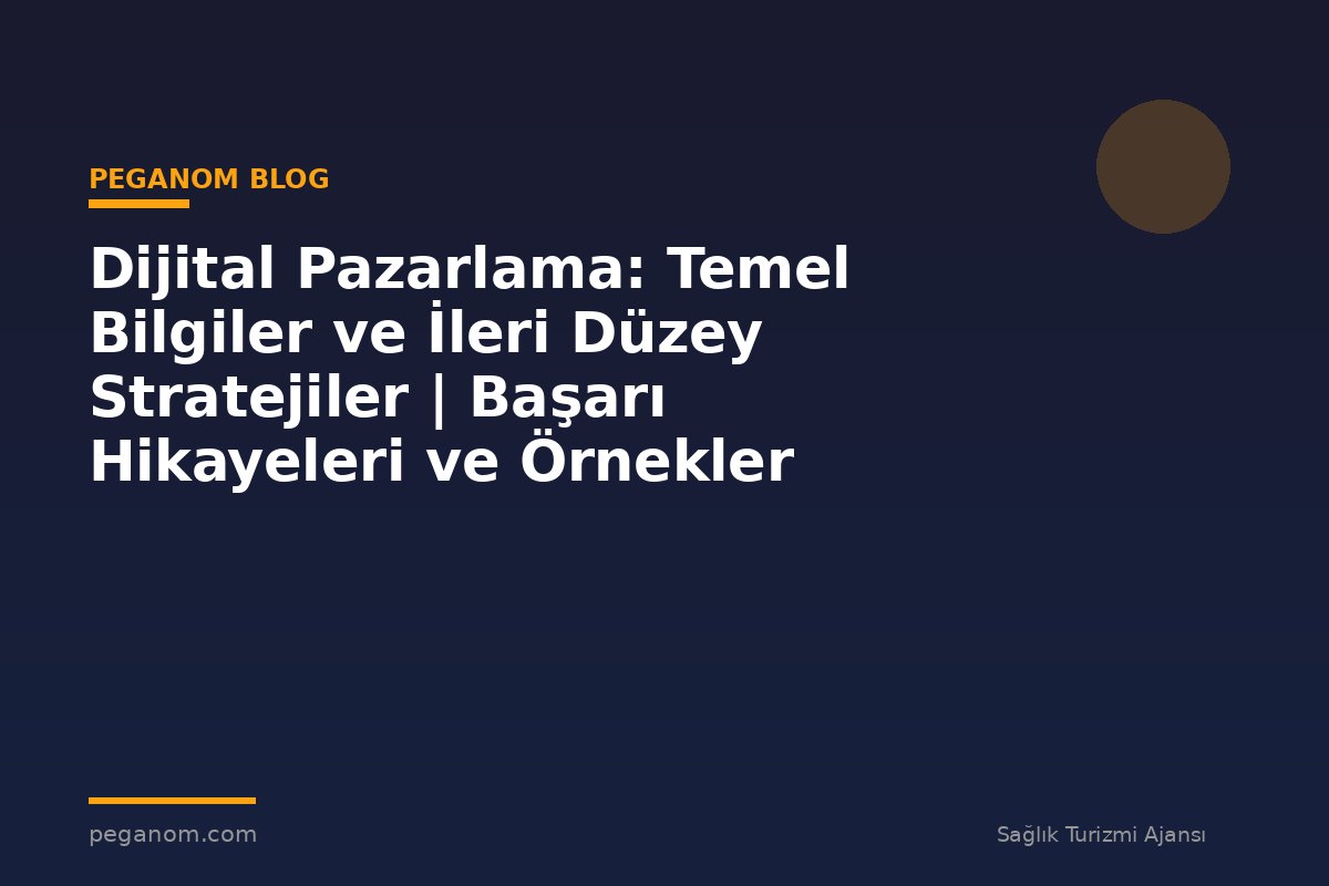 Dijital Pazarlama: Temel Bilgiler ve İleri Düzey Stratejiler | Başarı Hikayeleri ve Örnekler