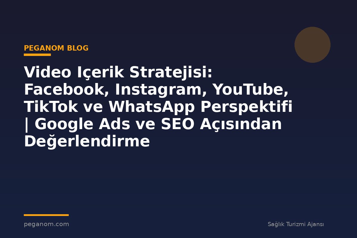 Video Içerik Stratejisi: Facebook, Instagram, YouTube, TikTok ve WhatsApp Perspektifi | Google Ads ve SEO Açısından Değerlendirme