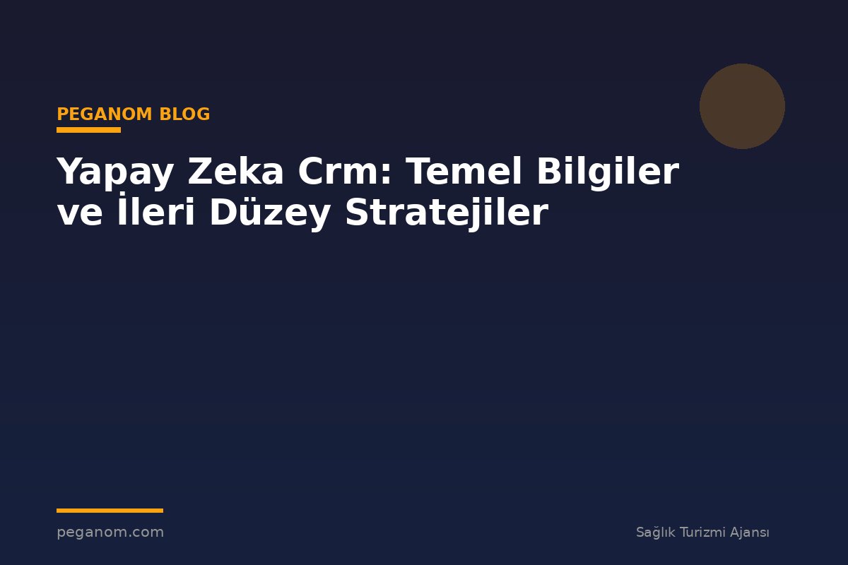 Yapay Zeka Crm: Temel Bilgiler ve İleri Düzey Stratejiler