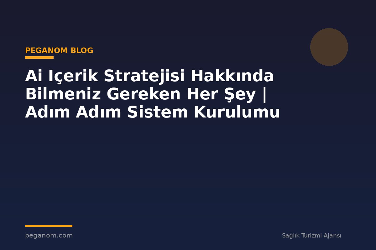 Ai Içerik Stratejisi Hakkında Bilmeniz Gereken Her Şey | Adım Adım Sistem Kurulumu