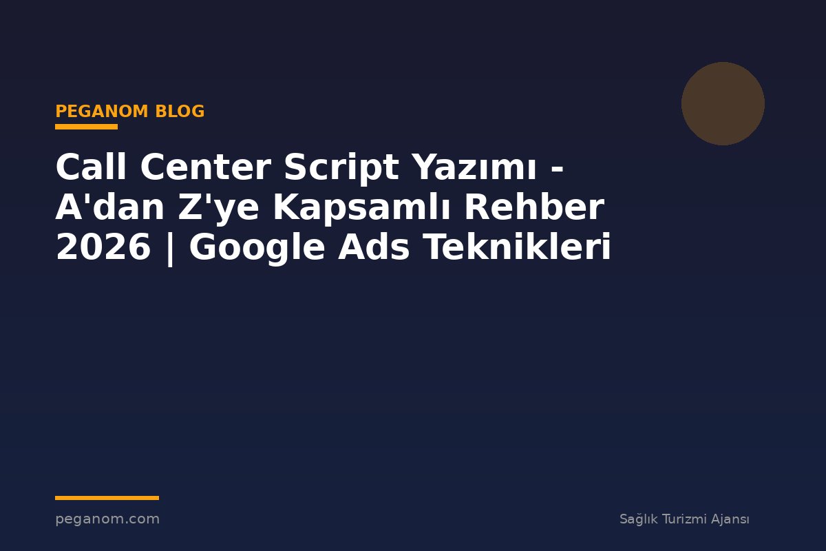 Call Center Script Yazımı - A'dan Z'ye Kapsamlı Rehber 2026 | Google Ads Teknikleri