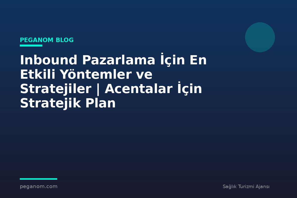 Inbound Pazarlama İçin En Etkili Yöntemler ve Stratejiler | Acentalar İçin Stratejik Plan