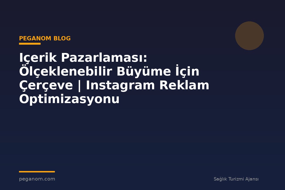 Içerik Pazarlaması: Ölçeklenebilir Büyüme İçin Çerçeve | Instagram Reklam Optimizasyonu