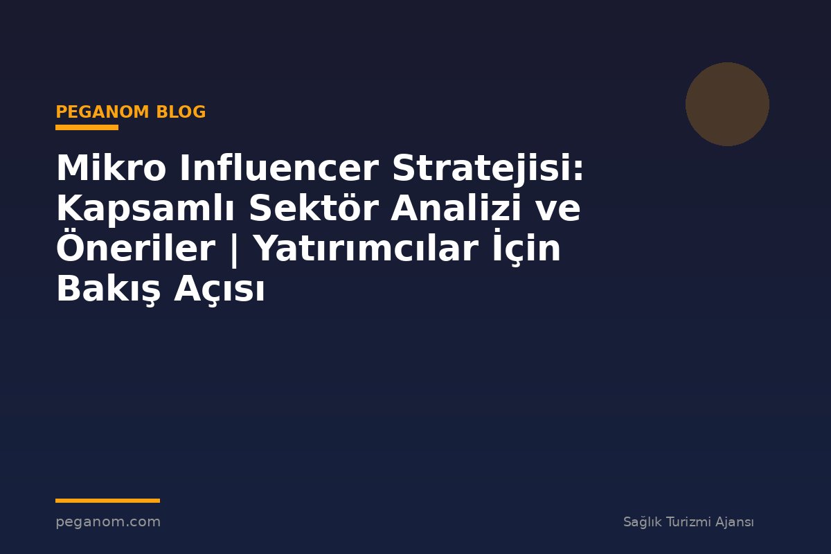 Mikro Influencer Stratejisi: Kapsamlı Sektör Analizi ve Öneriler | Yatırımcılar İçin Bakış Açısı