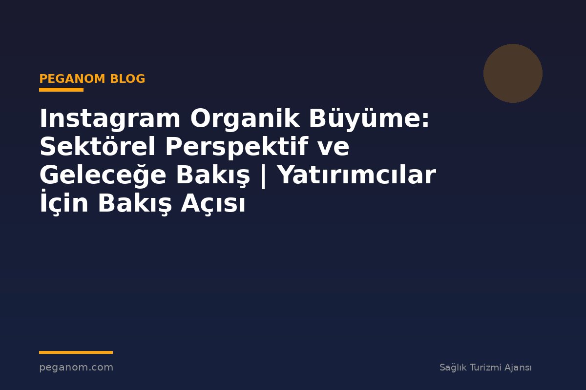 Instagram Organik Büyüme: Sektörel Perspektif ve Geleceğe Bakış | Yatırımcılar İçin Bakış Açısı