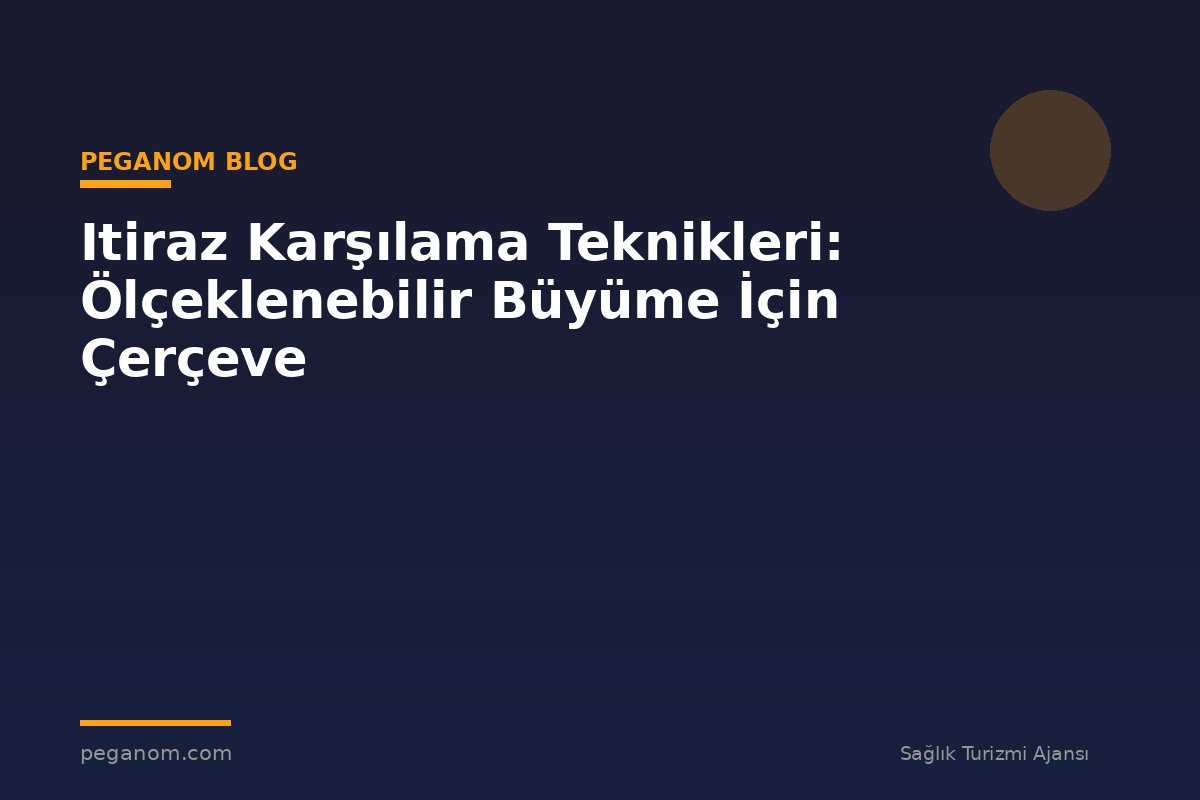 Itiraz Karşılama Teknikleri: Ölçeklenebilir Büyüme İçin Çerçeve