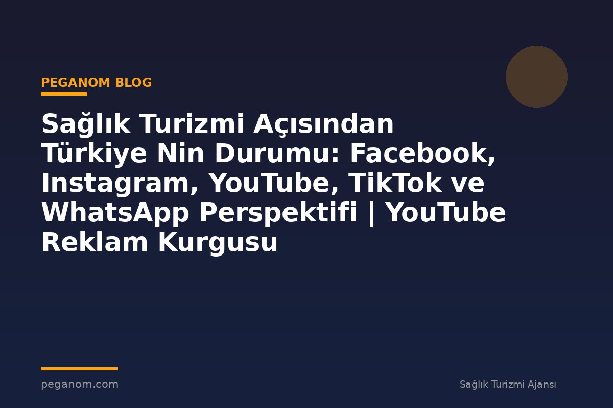 Sağlık Turizmi Açısından Türkiye Nin Durumu: Facebook, Instagram, YouTube, TikTok ve WhatsApp Perspektifi | YouTube Reklam Kurgusu