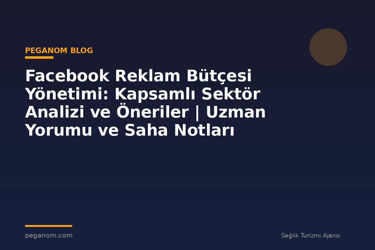 Facebook Reklam Bütçesi Yönetimi: Kapsamlı Sektör Analizi ve Öneriler | Uzman Yorumu ve Saha Notları