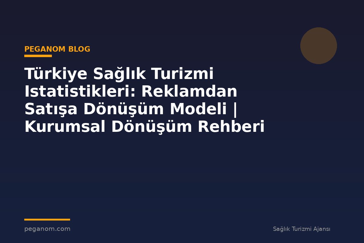 Türkiye Sağlık Turizmi Istatistikleri: Reklamdan Satışa Dönüşüm Modeli | Kurumsal Dönüşüm Rehberi
