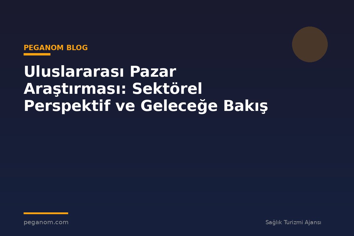 Uluslararası Pazar Araştırması: Sektörel Perspektif ve Geleceğe Bakış