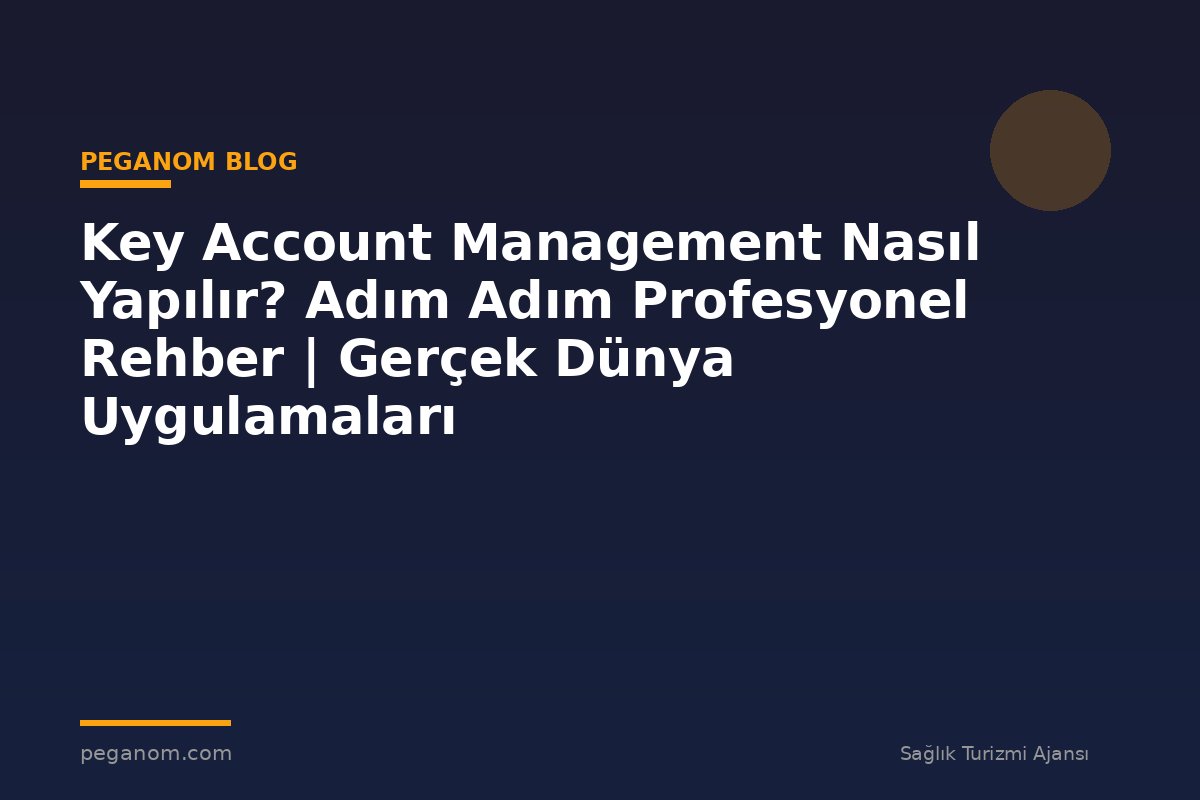 Key Account Management Nasıl Yapılır? Adım Adım Profesyonel Rehber | Gerçek Dünya Uygulamaları