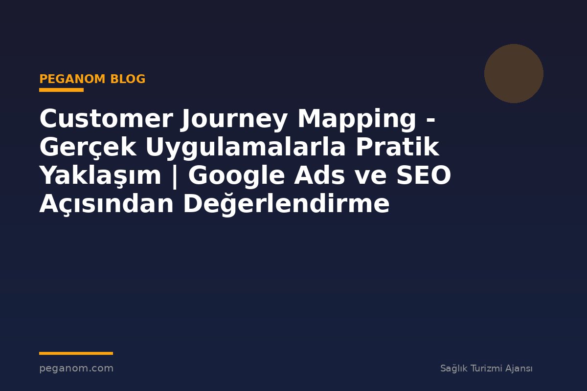 Customer Journey Mapping - Gerçek Uygulamalarla Pratik Yaklaşım | Google Ads ve SEO Açısından Değerlendirme