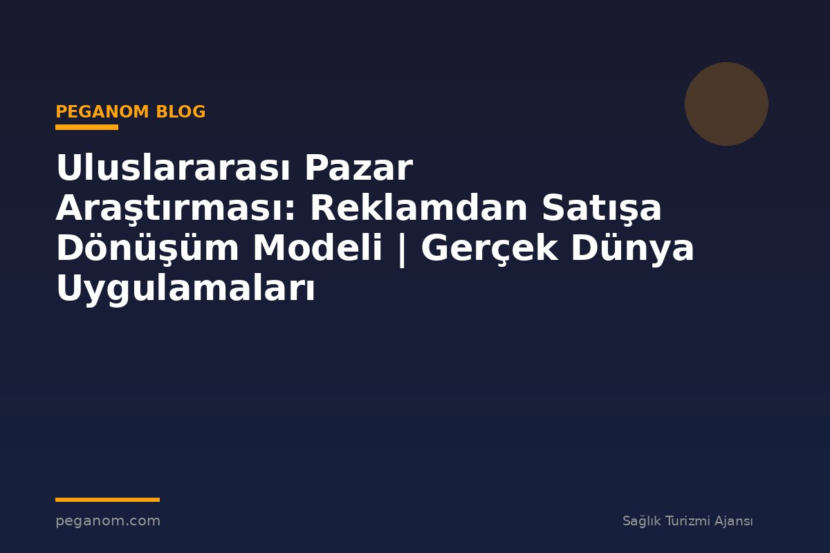 Uluslararası Pazar Araştırması: Reklamdan Satışa Dönüşüm Modeli | Gerçek Dünya Uygulamaları