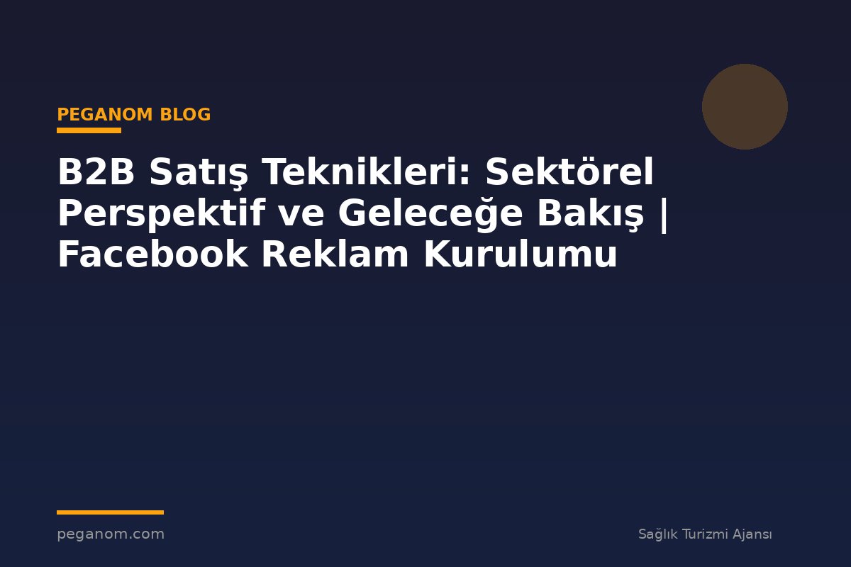 B2B Satış Teknikleri: Sektörel Perspektif ve Geleceğe Bakış | Facebook Reklam Kurulumu