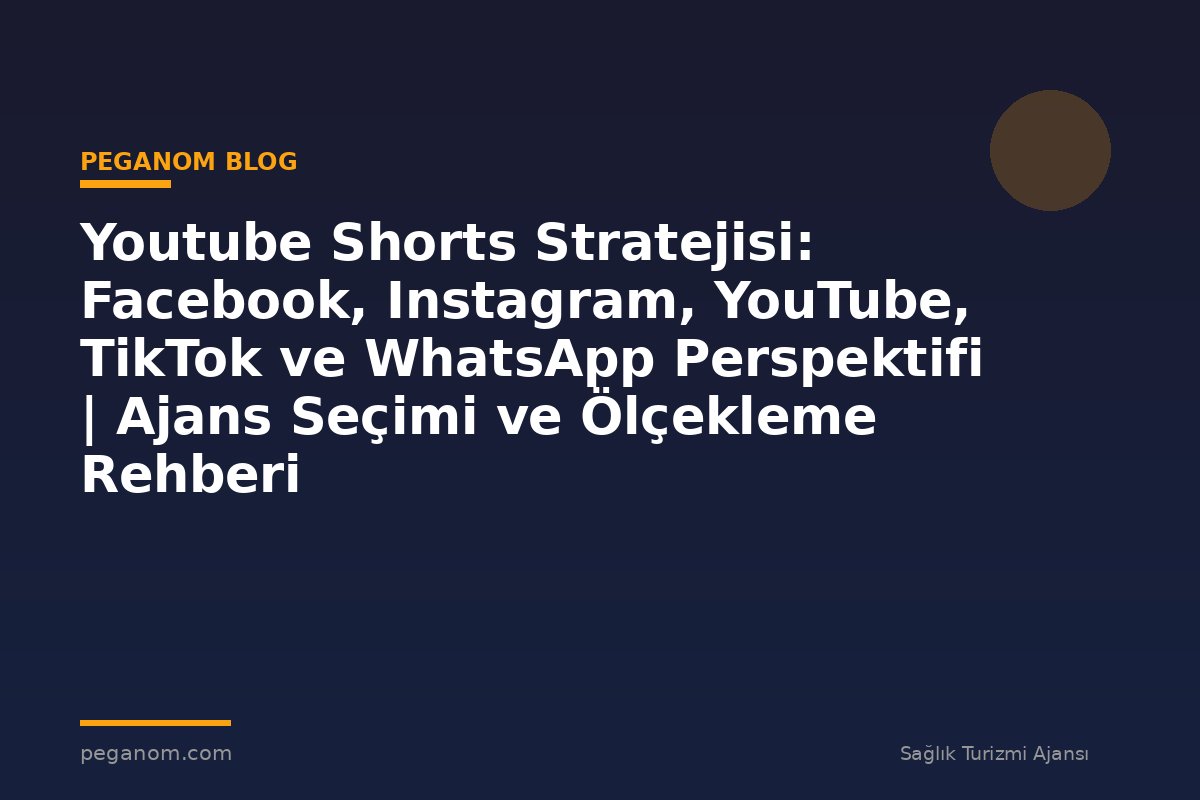 Youtube Shorts Stratejisi: Facebook, Instagram, YouTube, TikTok ve WhatsApp Perspektifi | Ajans Seçimi ve Ölçekleme Rehberi