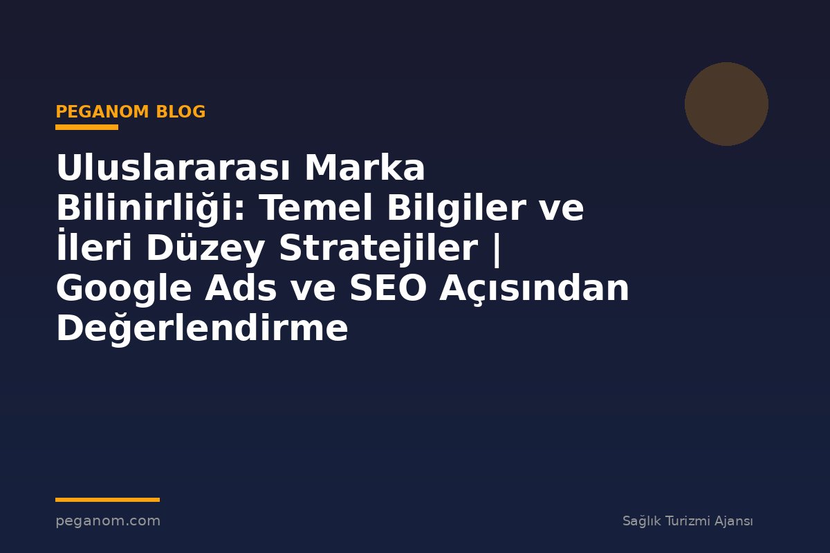 Uluslararası Marka Bilinirliği: Temel Bilgiler ve İleri Düzey Stratejiler | Google Ads ve SEO Açısından Değerlendirme