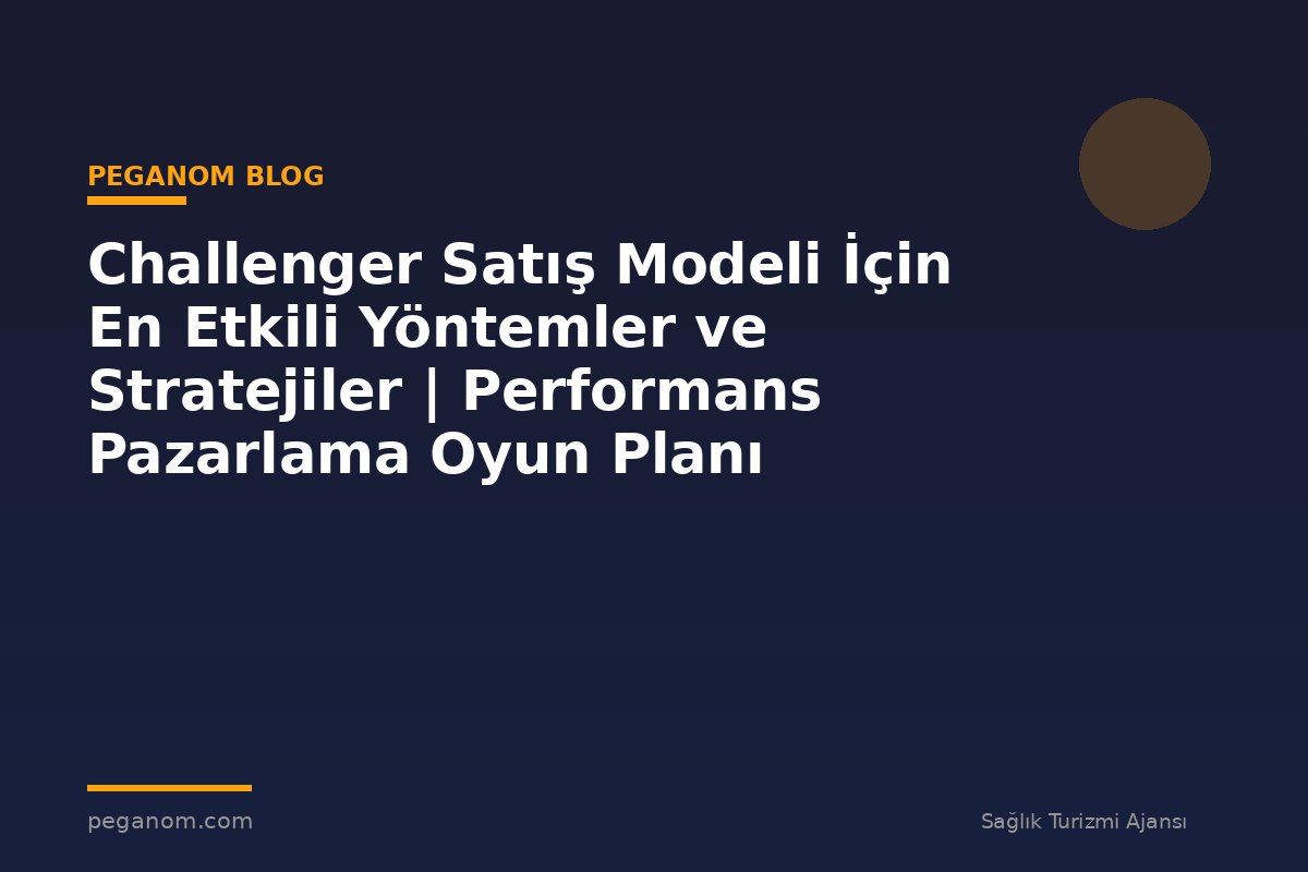 Challenger Satış Modeli İçin En Etkili Yöntemler ve Stratejiler | Performans Pazarlama Oyun Planı