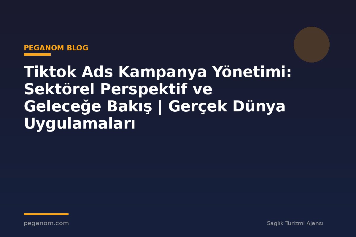Tiktok Ads Kampanya Yönetimi: Sektörel Perspektif ve Geleceğe Bakış | Gerçek Dünya Uygulamaları