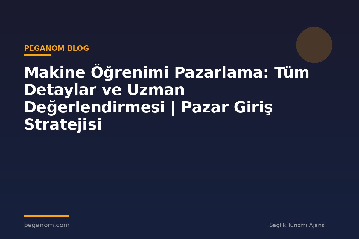Makine Öğrenimi Pazarlama: Tüm Detaylar ve Uzman Değerlendirmesi | Pazar Giriş Stratejisi