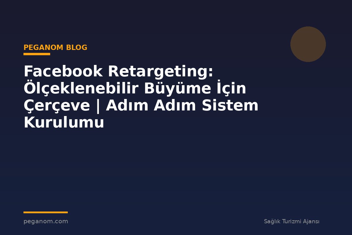Facebook Retargeting: Ölçeklenebilir Büyüme İçin Çerçeve | Adım Adım Sistem Kurulumu