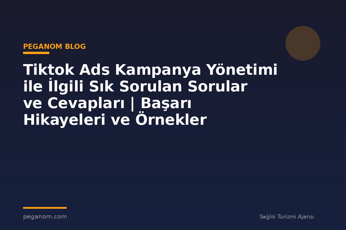 Tiktok Ads Kampanya Yönetimi ile İlgili Sık Sorulan Sorular ve Cevapları | Başarı Hikayeleri ve Örnekler