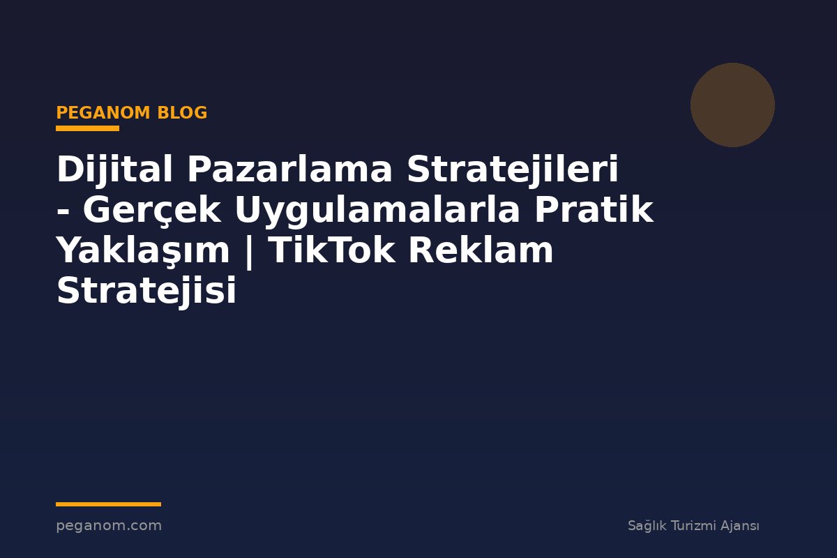 Dijital Pazarlama Stratejileri - Gerçek Uygulamalarla Pratik Yaklaşım | TikTok Reklam Stratejisi