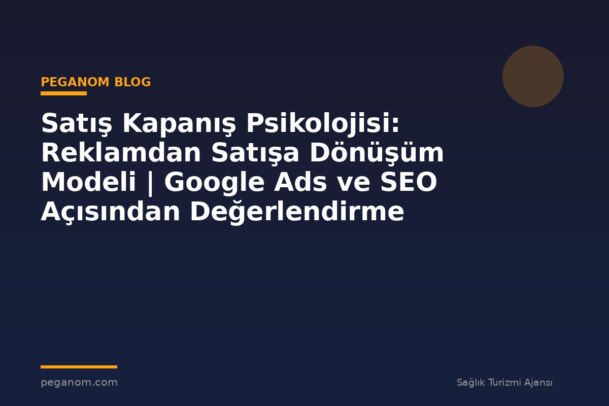 Satış Kapanış Psikolojisi: Reklamdan Satışa Dönüşüm Modeli | Google Ads ve SEO Açısından Değerlendirme