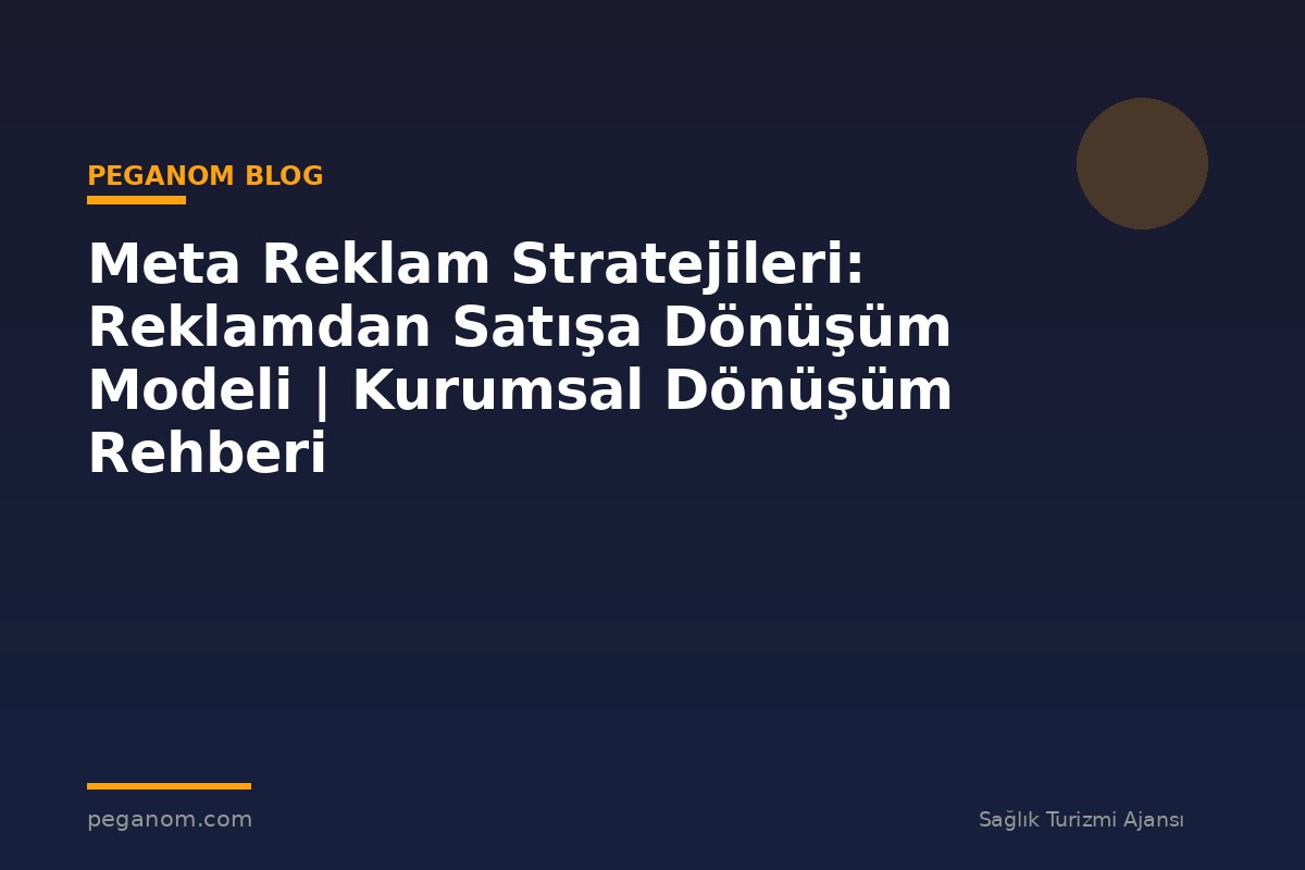Meta Reklam Stratejileri: Reklamdan Satışa Dönüşüm Modeli | Kurumsal Dönüşüm Rehberi