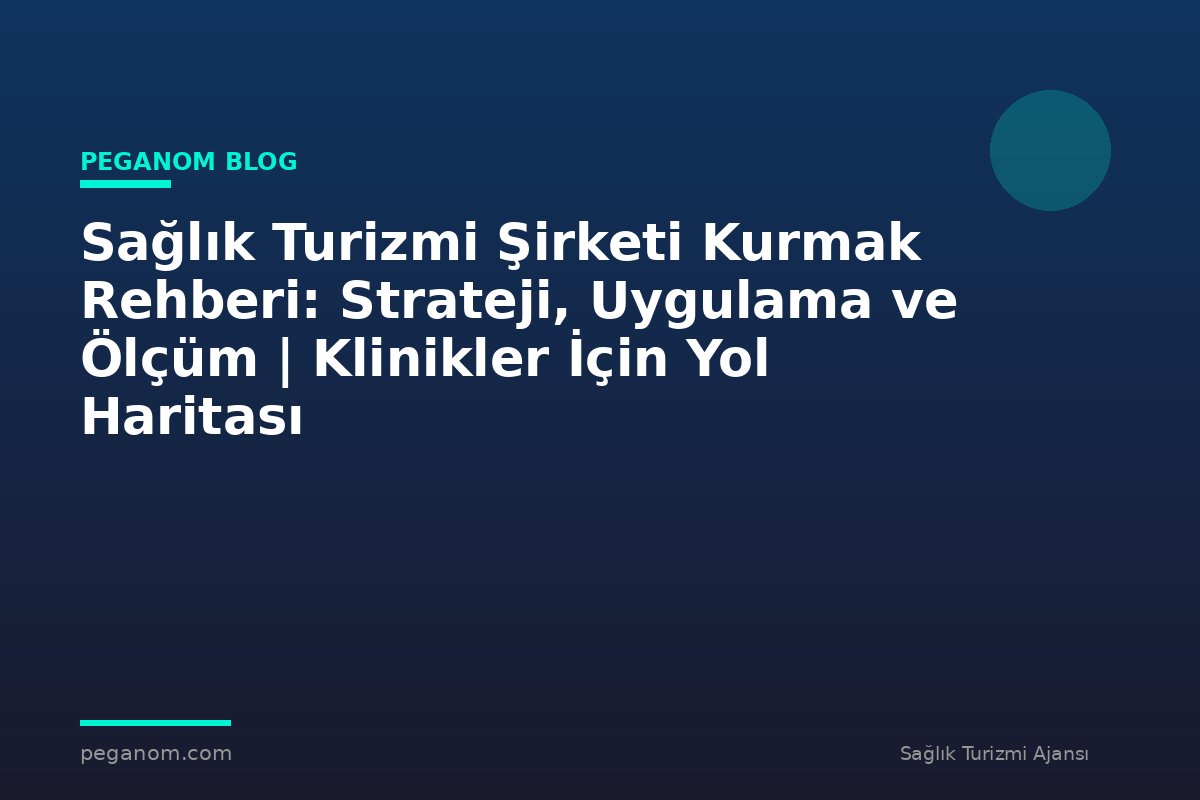 Sağlık Turizmi Şirketi Kurmak Rehberi: Strateji, Uygulama ve Ölçüm | Klinikler İçin Yol Haritası