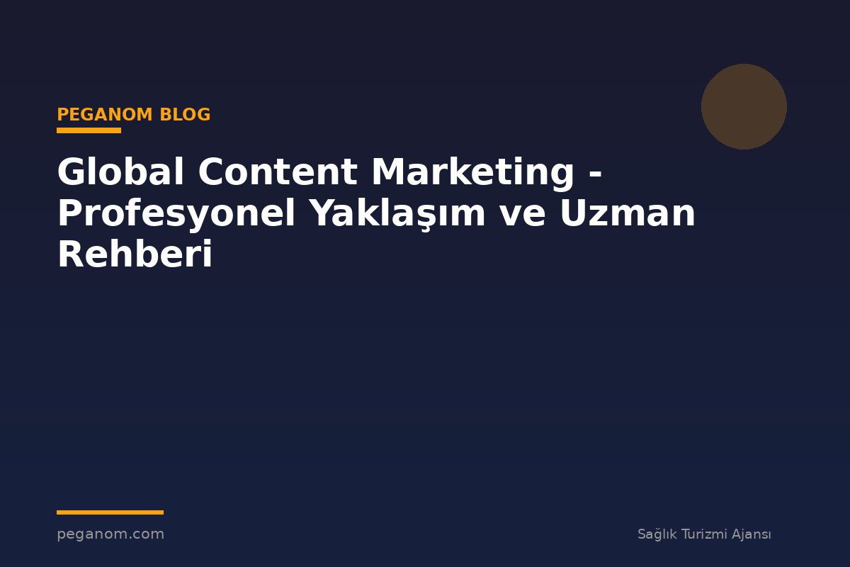 Global Content Marketing - Profesyonel Yaklaşım ve Uzman Rehberi