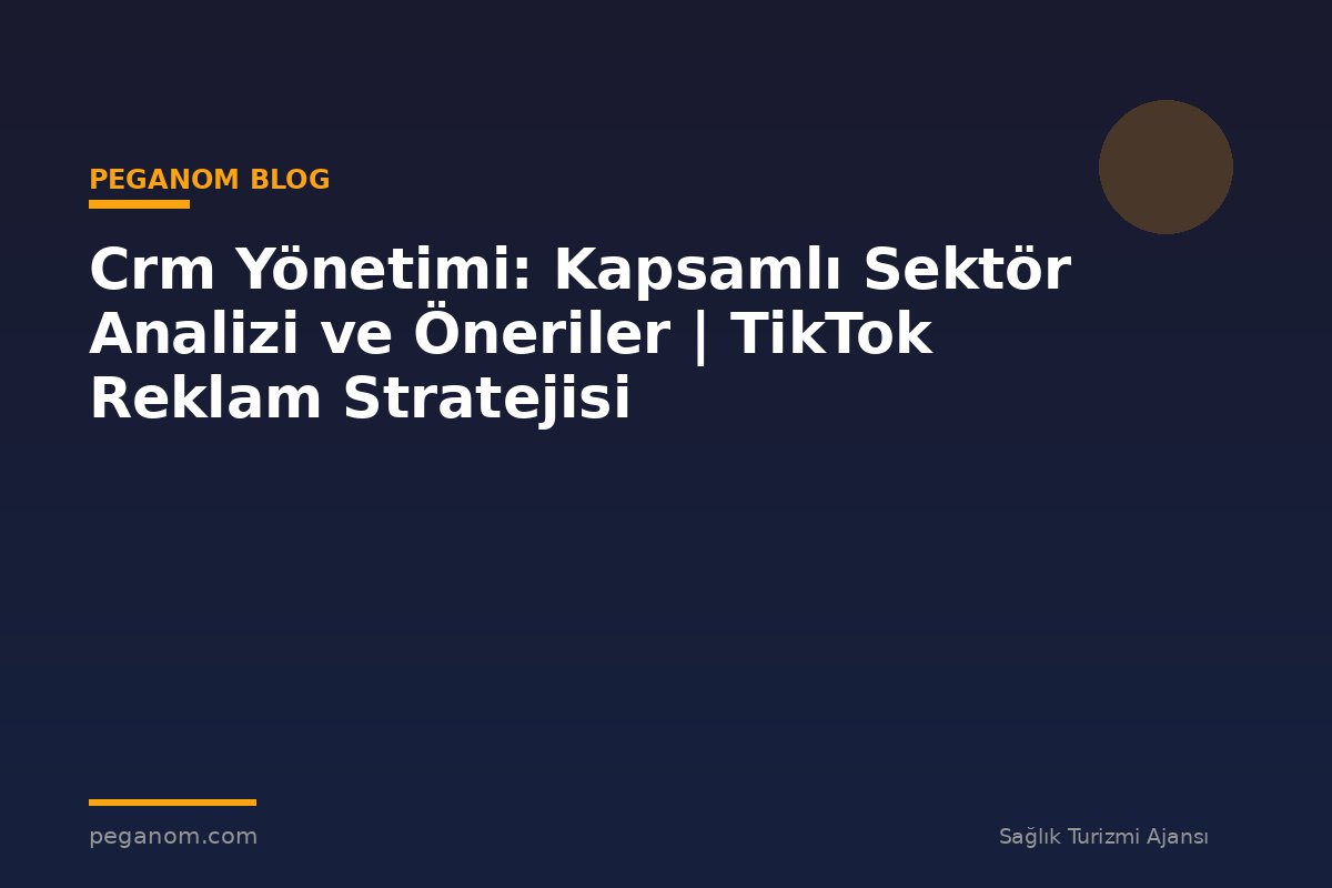 Crm Yönetimi: Kapsamlı Sektör Analizi ve Öneriler | TikTok Reklam Stratejisi
