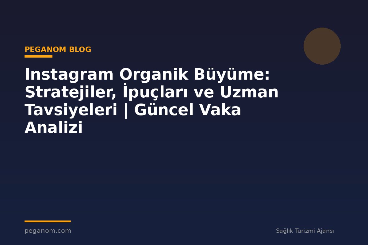 Instagram Organik Büyüme: Stratejiler, İpuçları ve Uzman Tavsiyeleri | Güncel Vaka Analizi