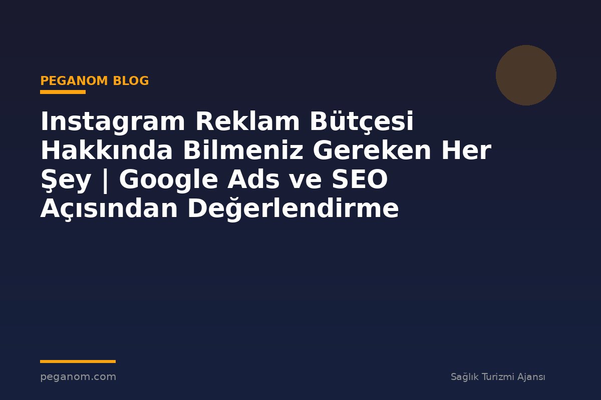 Instagram Reklam Bütçesi Hakkında Bilmeniz Gereken Her Şey | Google Ads ve SEO Açısından Değerlendirme