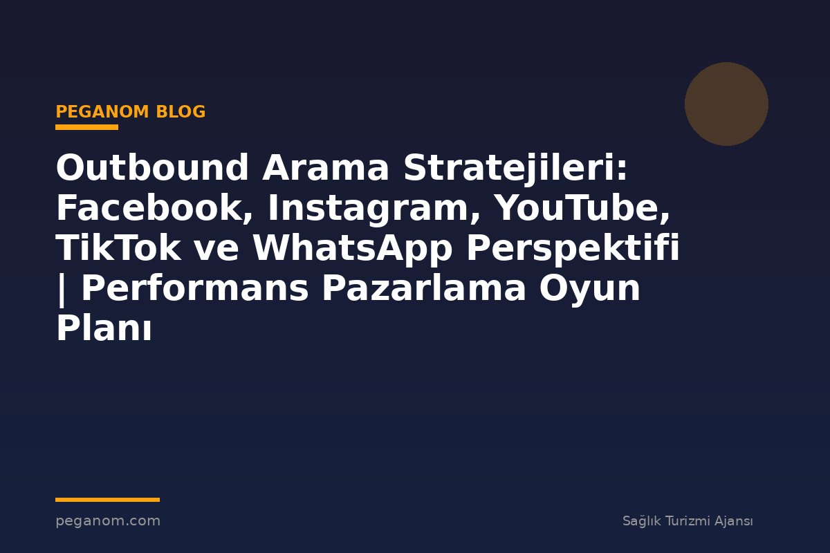 Outbound Arama Stratejileri: Facebook, Instagram, YouTube, TikTok ve WhatsApp Perspektifi | Performans Pazarlama Oyun Planı