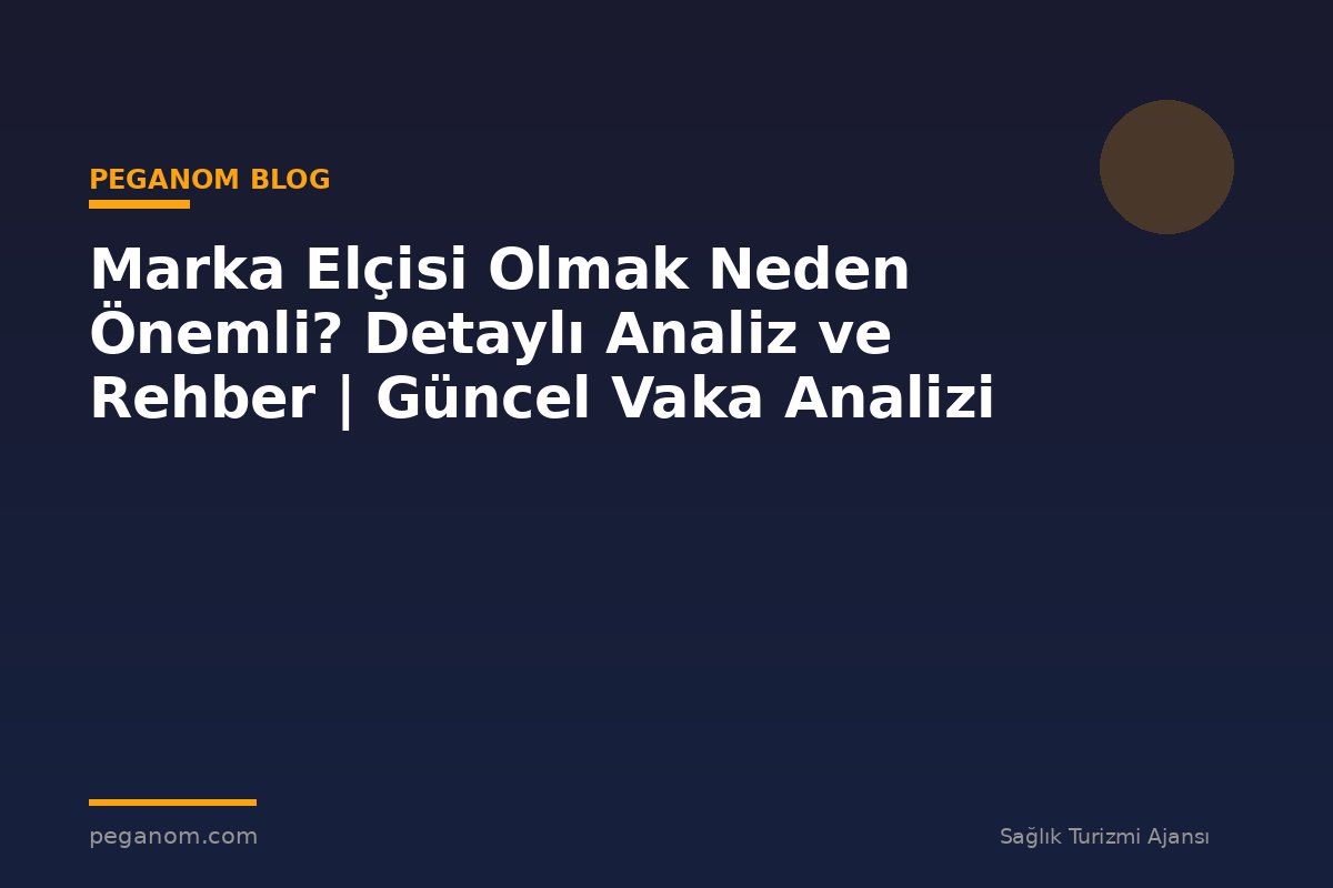 Marka Elçisi Olmak Neden Önemli? Detaylı Analiz ve Rehber | Güncel Vaka Analizi