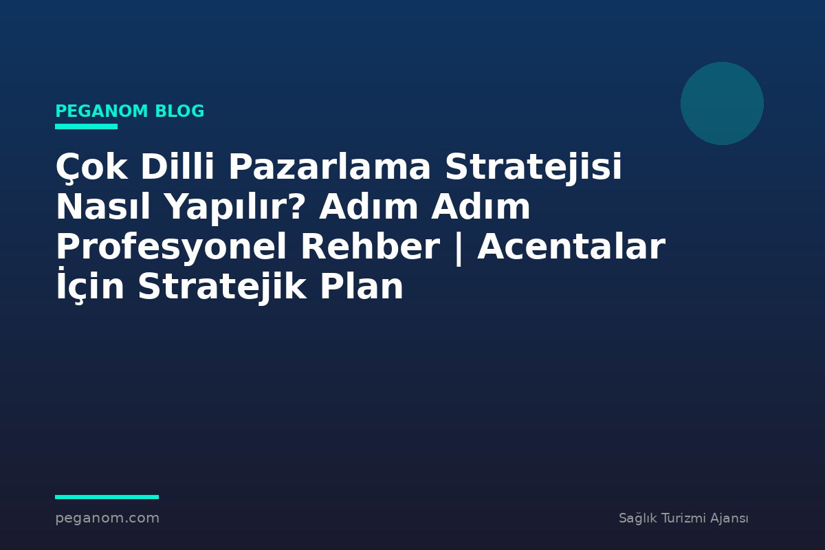 Çok Dilli Pazarlama Stratejisi Nasıl Yapılır? Adım Adım Profesyonel Rehber | Acentalar İçin Stratejik Plan