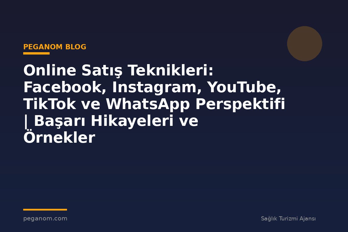 Online Satış Teknikleri: Facebook, Instagram, YouTube, TikTok ve WhatsApp Perspektifi | Başarı Hikayeleri ve Örnekler