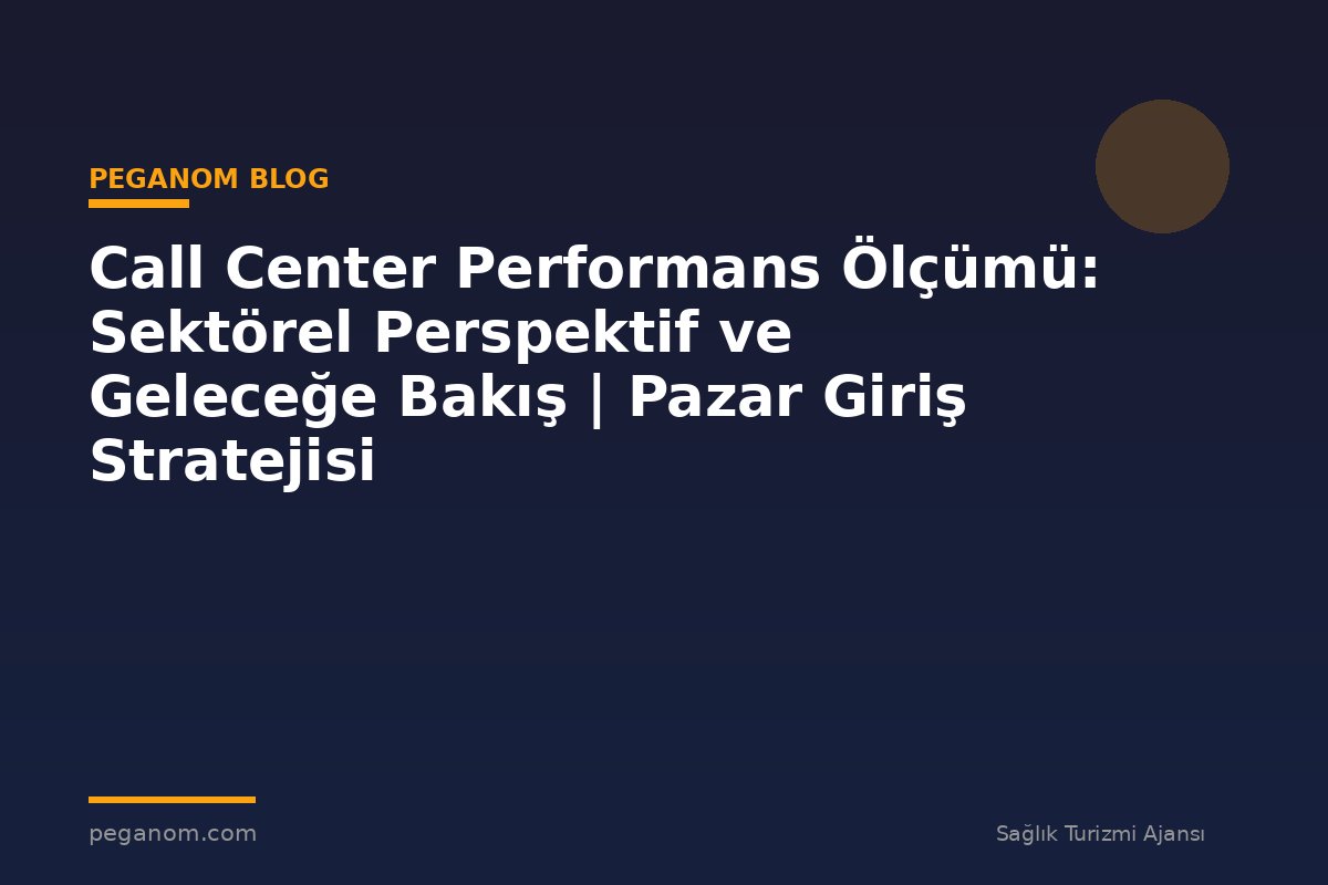 Call Center Performans Ölçümü: Sektörel Perspektif ve Geleceğe Bakış | Pazar Giriş Stratejisi