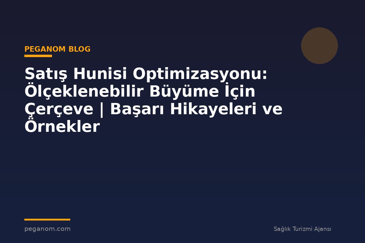 Satış Hunisi Optimizasyonu: Ölçeklenebilir Büyüme İçin Çerçeve | Başarı Hikayeleri ve Örnekler