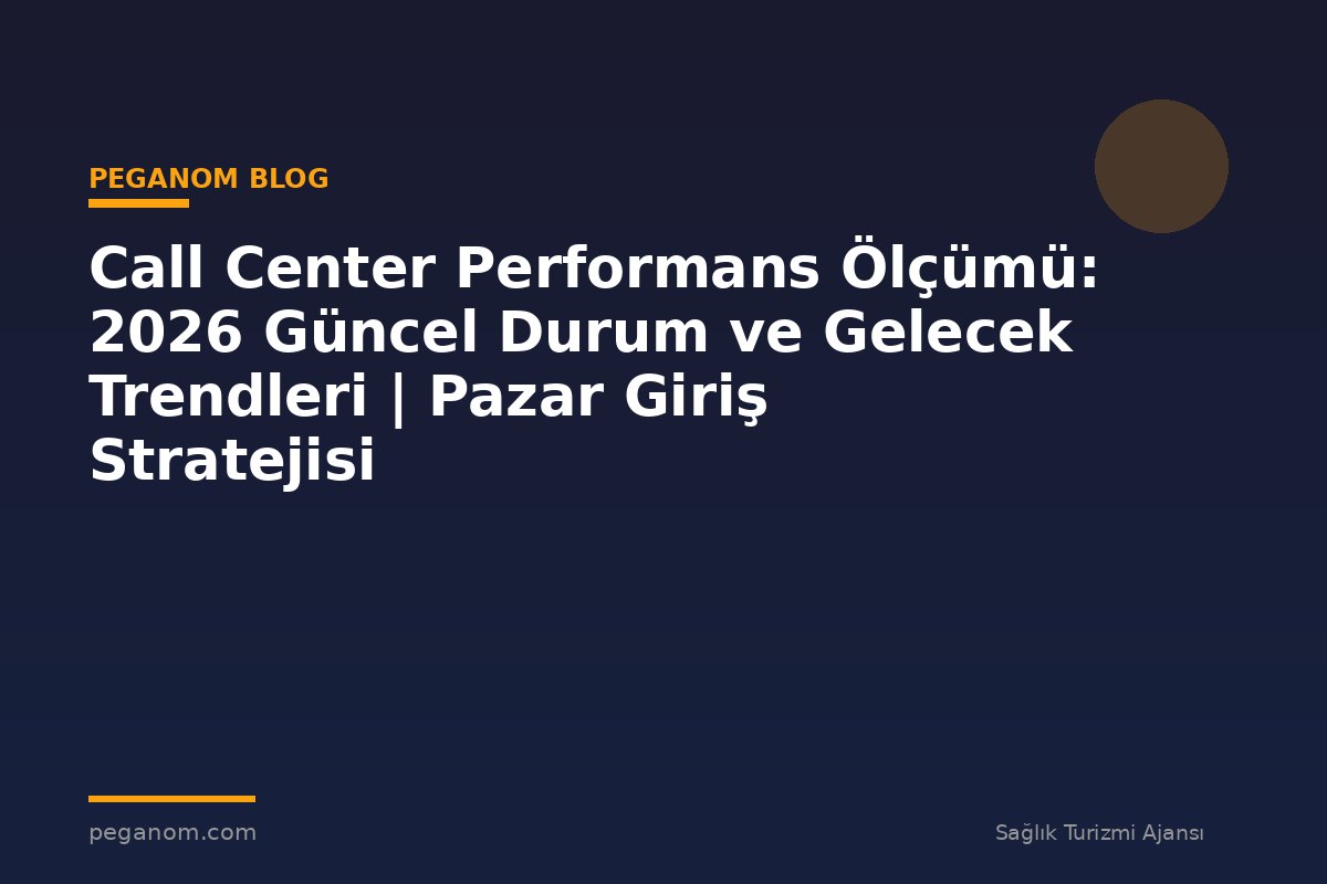 Call Center Performans Ölçümü: 2026 Güncel Durum ve Gelecek Trendleri | Pazar Giriş Stratejisi