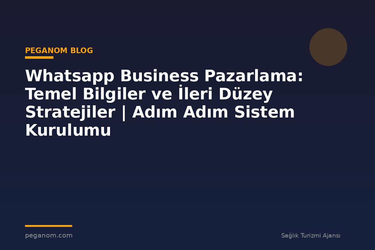 Whatsapp Business Pazarlama: Temel Bilgiler ve İleri Düzey Stratejiler | Adım Adım Sistem Kurulumu