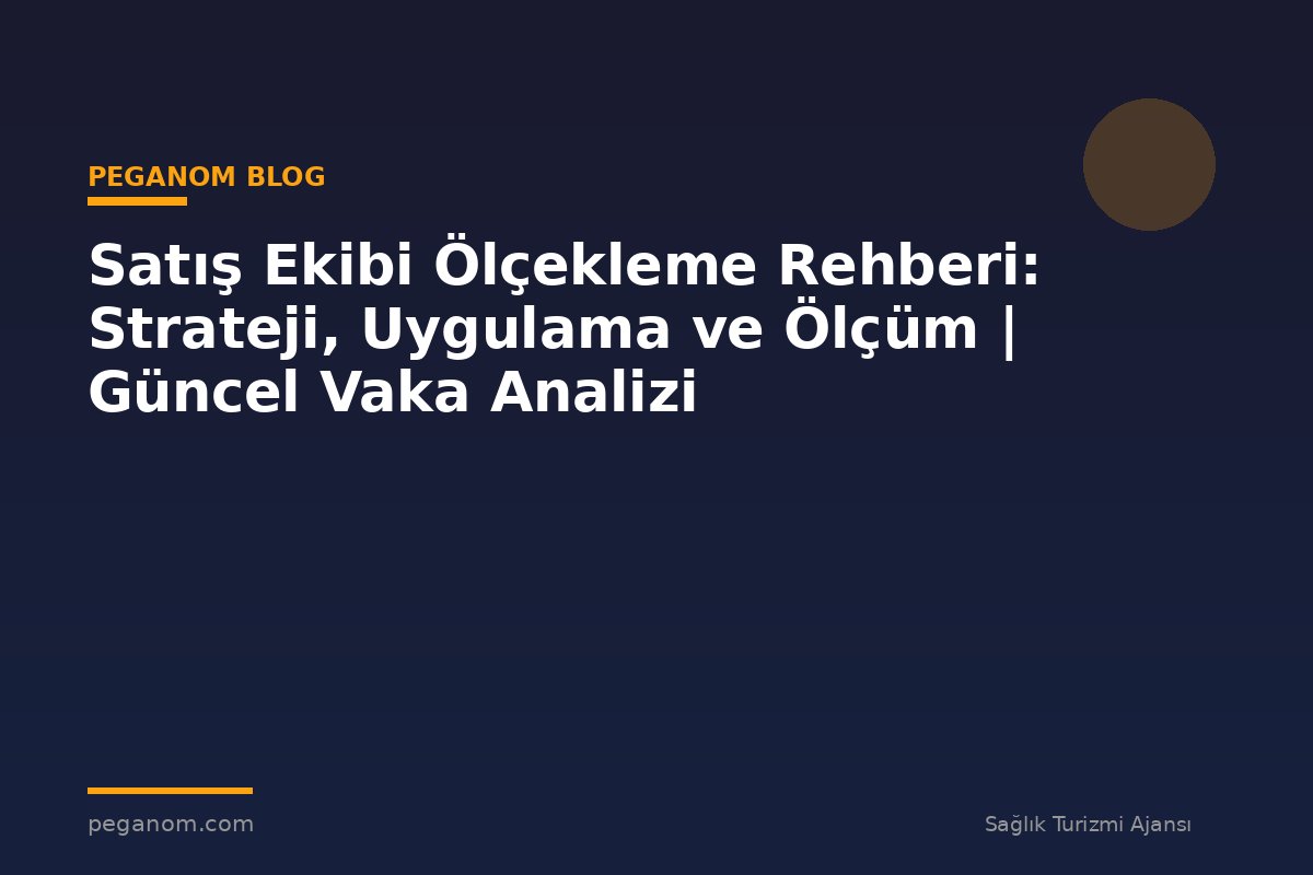Satış Ekibi Ölçekleme Rehberi: Strateji, Uygulama ve Ölçüm | Güncel Vaka Analizi