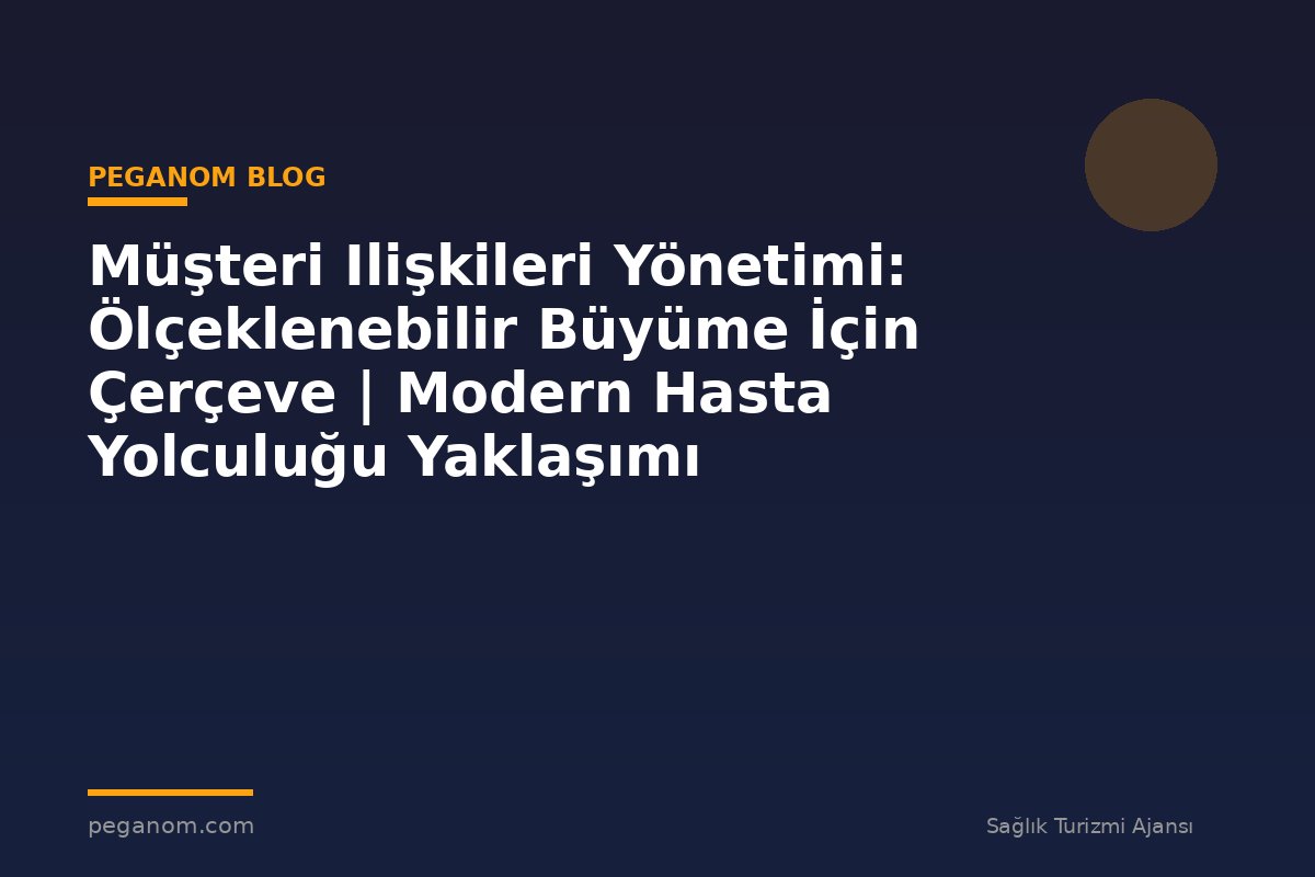 Müşteri Ilişkileri Yönetimi: Ölçeklenebilir Büyüme İçin Çerçeve | Modern Hasta Yolculuğu Yaklaşımı