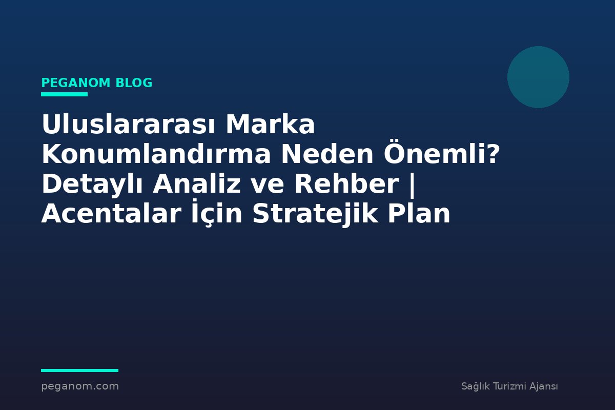 Uluslararası Marka Konumlandırma Neden Önemli? Detaylı Analiz ve Rehber | Acentalar İçin Stratejik Plan