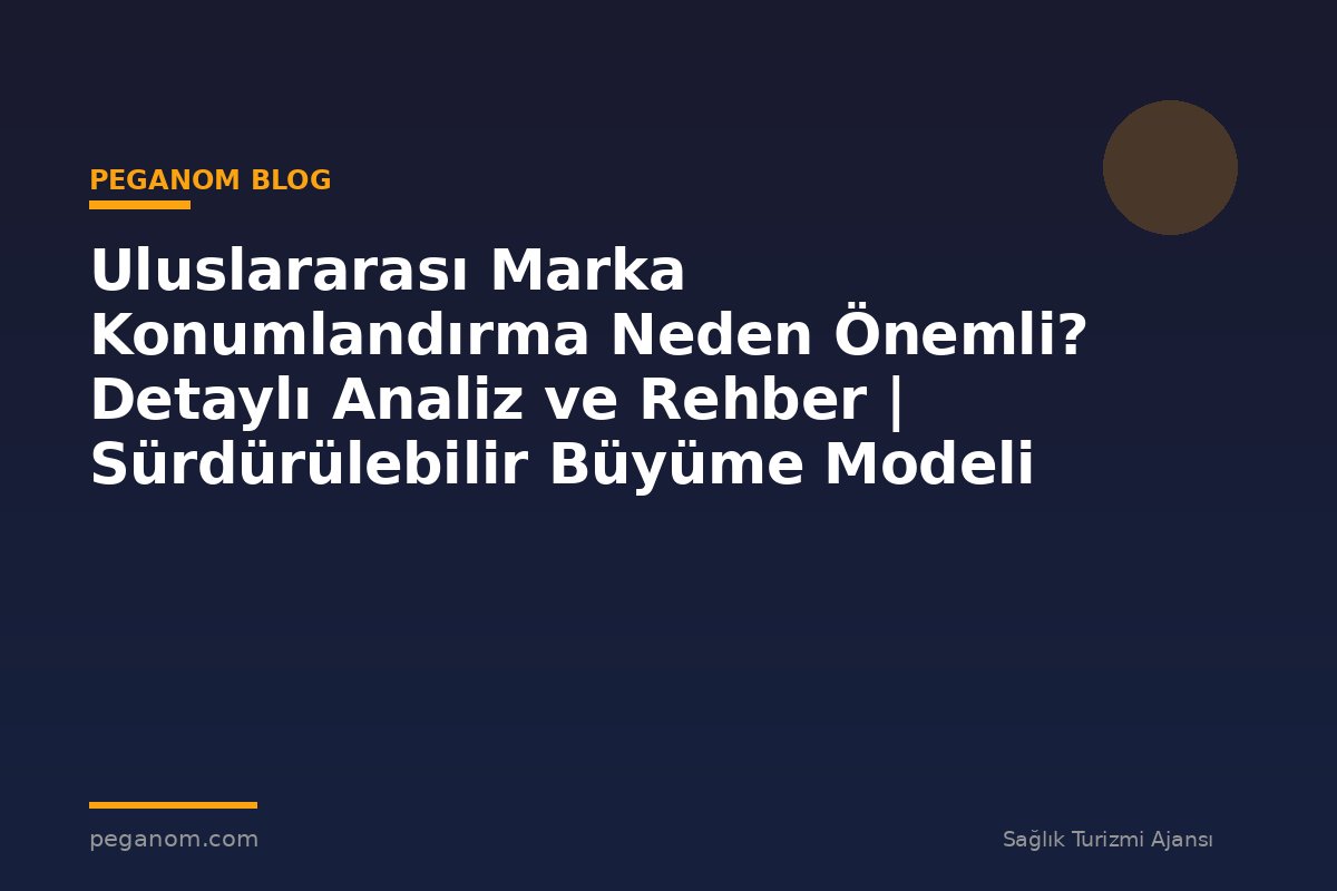 Uluslararası Marka Konumlandırma Neden Önemli? Detaylı Analiz ve Rehber | Sürdürülebilir Büyüme Modeli