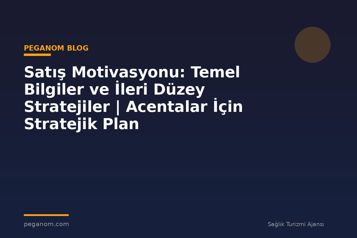 Satış Motivasyonu: Temel Bilgiler ve İleri Düzey Stratejiler | Acentalar İçin Stratejik Plan