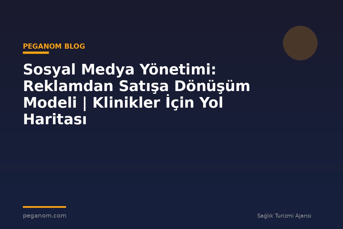 Sosyal Medya Yönetimi: Reklamdan Satışa Dönüşüm Modeli | Klinikler İçin Yol Haritası