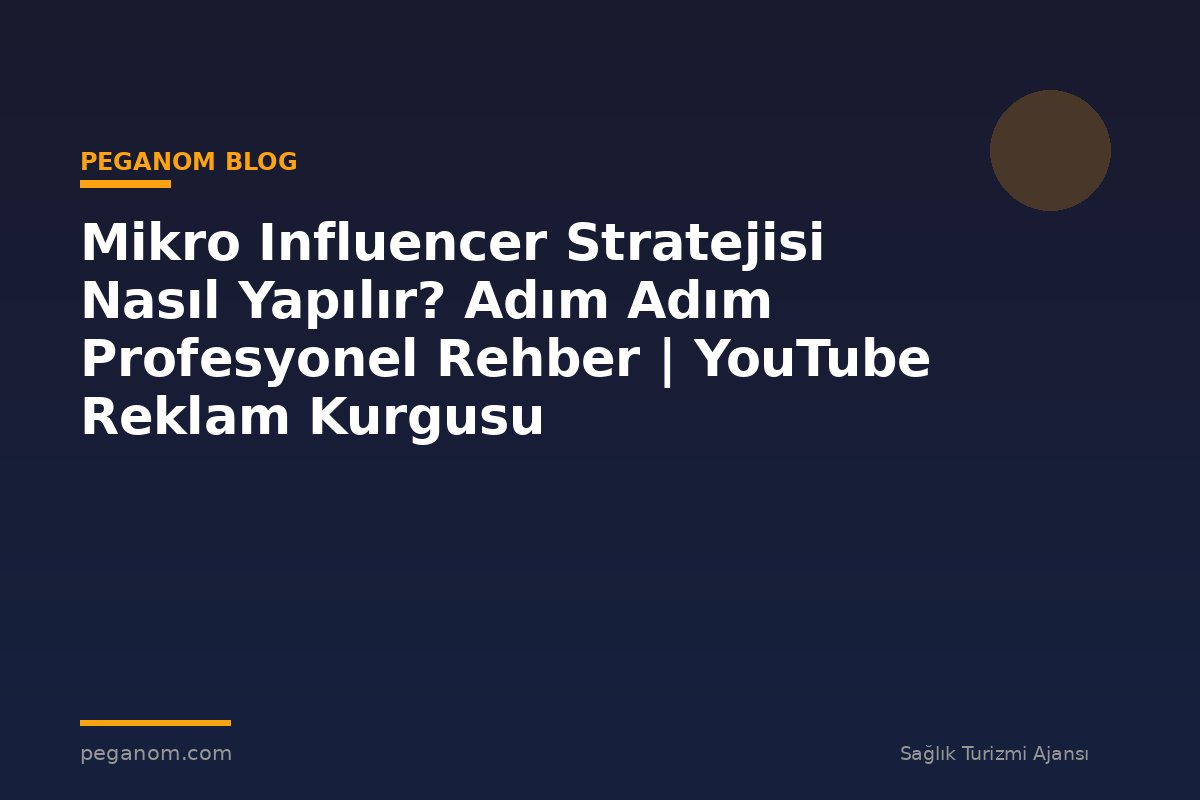 Mikro Influencer Stratejisi Nasıl Yapılır? Adım Adım Profesyonel Rehber | YouTube Reklam Kurgusu